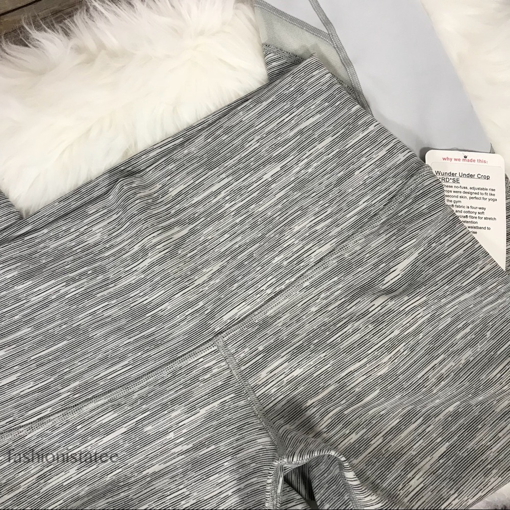 NWT LULULEMON WUNDER UNDER CROP II ROLL DOWN 10 - Picture 5 of 8